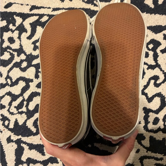 Vans Black and White Sk8-Hi Slim Sneakers - Picture 4 of 5